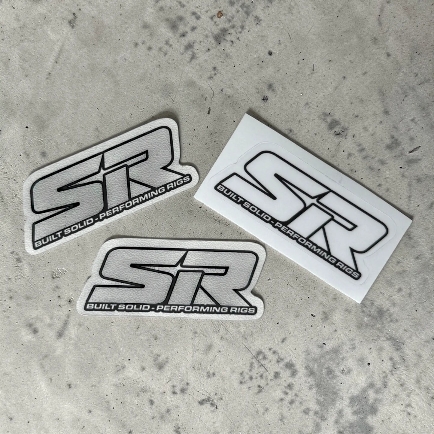 Transparent SR Shop Logo Sticker – 2” x 1” SOLIDRIGS RC