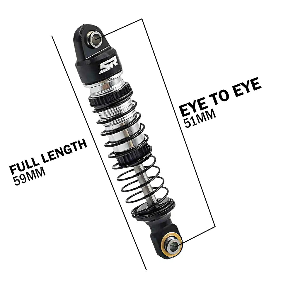 TRX-4M 59MM Aluminum Shock Absorbers SOLIDRIGS RC