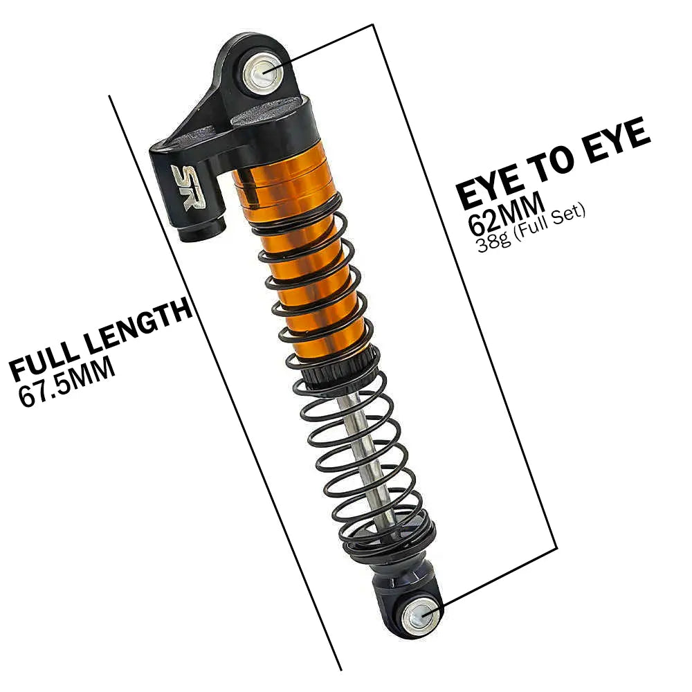 TRX-4M 62MM Aluminum Shock Absorbers w/ Reservoir SOLIDRIGS RC