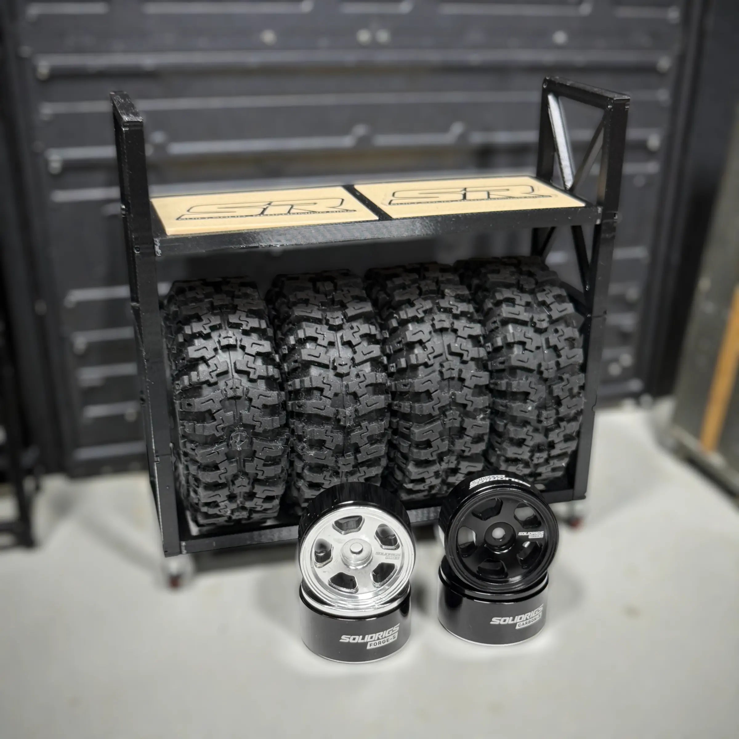 5SPOKE 1.0" BEADLOCK WHEELS SOLIDRIGS RC