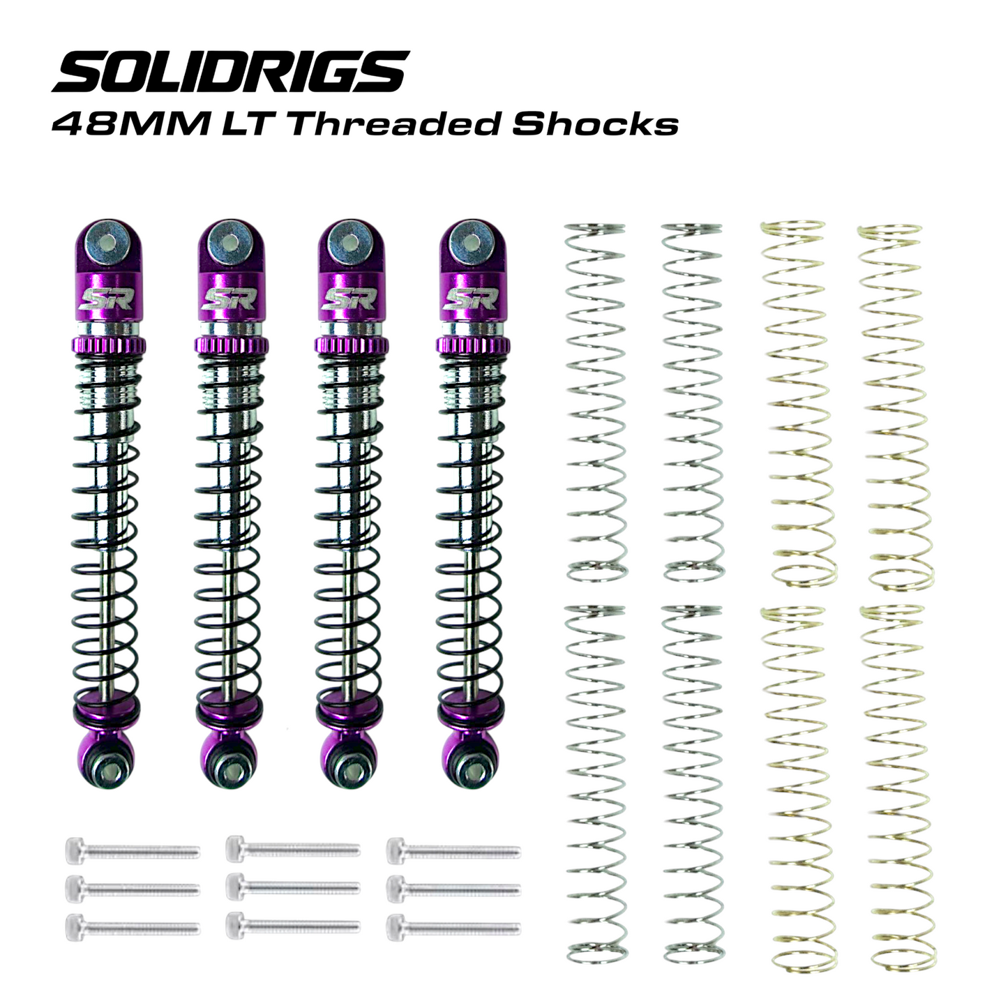 SCX-24 48MM LT Threaded Shock Absorbers